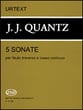 FIVE SONATAS FOR FLUTE BASS CONTINU cover